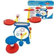 Lexibook Complete Set of Electronic Light-up Drums with Seat - Kids Drum Set