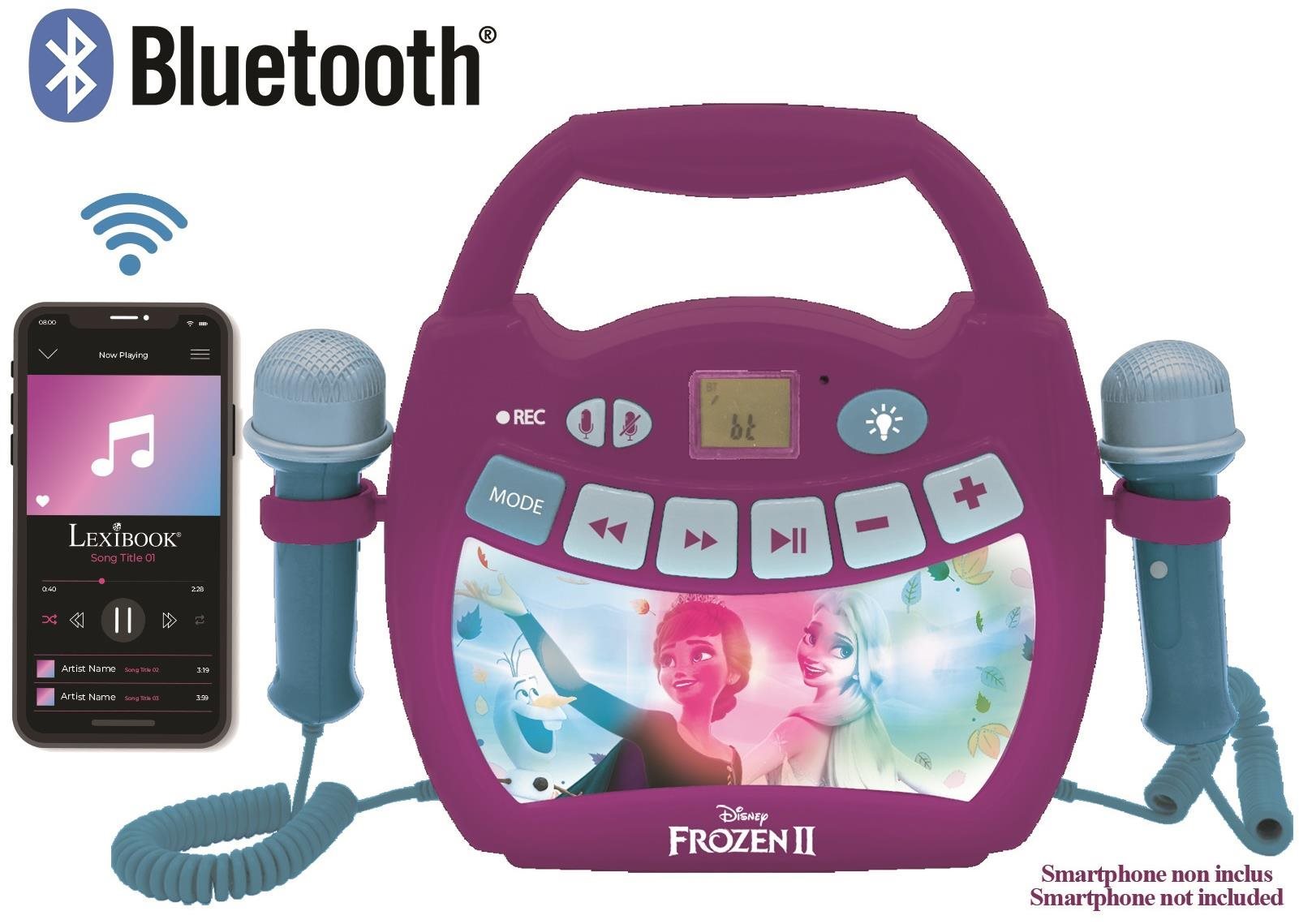 Lexibook Disney Frozen Light Bluetooth Speaker with Microphones