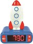 Lexibook Alarm Clock with Night Light and 3D Rocket Design and Sound Effects - Alarm Clock