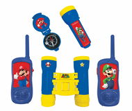 Lexibook Super Mario Adventure Set mit Funkgerät (Reichweite bis zu 120 m), Fernglas und Kompass - Kinder-Walkie-Talkie