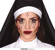 Nalepovacie kamienky na tvár – mníška – halloween - Párty doplnky