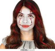 Nalepovacie kamienky na tvár – klaun – halloween - Párty doplnky