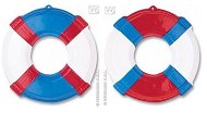 Dekorácia záchranné koleso – námorník – červené / modré 46 cm - Dekorácia