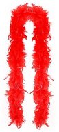 Boa red with feathers 180 cm - charlestone - Party Accessories