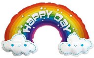 Balón fóliový rainbow – dúha happy day – 90 cm - Balóny