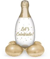 Inflatable Foil Champagne Balloon with Base 86cm - Balloons