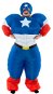 Nafukovací kostým pre dospelých Captain America - Kostým
