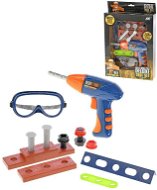 Tool set with drill and glasses 18cm in box - Children's Tools