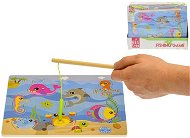 Game fish wooden magnetic 30x22cm 24m+ 12pcs in DBX - Board Game