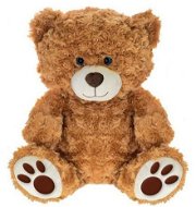 Medveď plyšový 34 cm, sediaci, žmurkajúce oči, na batérie, hrajúci uspávanky 6 mes.+ v krabičke - Plyšová hračka