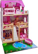 Domček pre bábiky drevený 60 × 30 × 90 cm - Domček pre bábiky
