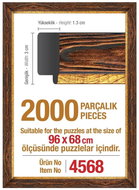 Art puzzle Brown puzzle frame 96x68cm (4568) - Puzzle Accessory