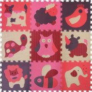 Baby great Foam puzzle Animals red-pink SX (30x30) - Foam Puzzle