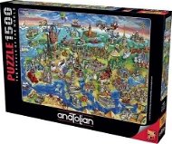 Anatolian Puzzle Evropský svět 1500 dílků - Puzzle