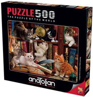 Anatolian Puzzle Kočičky v knihovně 500 dílků - Puzzle