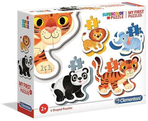 Clementoni Moje první puzzle Safari 4v1 (2,3,4,5 dílků) - Puzzle - Hlavní obrázek