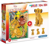 Clementoni Puzzle Lion King 104 pieces and 3D puzzle Simba - Jigsaw Puzzle
