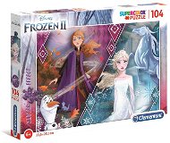 Clementoni Glitter Puzzle Frozen 2: Anna and Elsa 104 pieces - Jigsaw