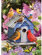 Cobble Hill Puzzle Birdhouse in Spring 1000 pieces - Jigsaw Puzzle