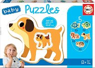 Educa Baby Puzzle Pets with Puppies 5-in-1 (2-4 pieces) - Jigsaw