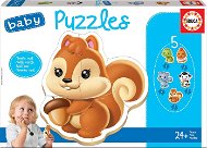 Educa Baby Puzzle Animals 5-in-1 (3-5 pieces) - Jigsaw