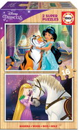 Educa Wooden Puzzle Disney Princesses 2x16 pieces - Jigsaw Puzzle