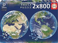 Educa Round Puzzle Planet Earth 2x800 pieces - Jigsaw
