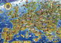 Puzzle Educa Puzzle Šílená mapa Evropy 500 dílků - Puzzle