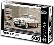 Retro-auta Puzzle č. 45 Škoda 440 (1958) 500 dílků - Puzzle