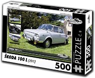 Retro-auta Puzzle č. 8 Škoda 100 L (1971) 500 dílků - Puzzle