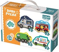 Jigsaw Trefl Baby Puzzle Vehicles 4-in-1 (3, 4, 5, 6 pieces) - Puzzle