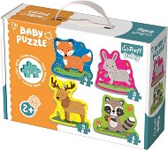 Trefl Baby puzzle Animals in the forest 4in1 (3,4,5,6 pieces) - Jigsaw