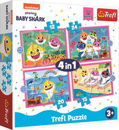 Trefl Puzzle Baby Shark: Family 4in1 (12,15,20,24 pieces) - Jigsaw Puzzle