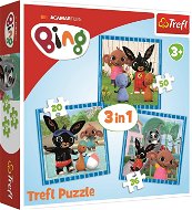 Trefl Puzzle Bing: Zábava s přáteli 3v1 (20,36,50 dílků) - Puzzle