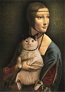 Jigsaw Trefl Puzzle Lady with a Cat 1000 pieces - Puzzle
