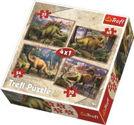Trefl Puzzle Dinosaurs 4-in-1 (35, 48, 54, 70 pieces) - Jigsaw Puzzle