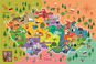 Puzzle Trefl Puzzle Mapa České republiky 44 dílků - Puzzle