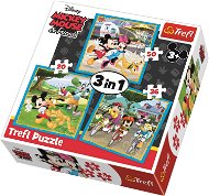 Trefl Puzzle Mickey Mouse a přátelé 3v1 (20,36,50 dílků) - Puzzle