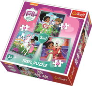 Trefl Puzzle Nella, Princess of Knights and her World 3in1 (20,36,50 pieces) - Jigsaw Puzzle