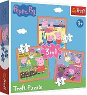 Trefl Peppa Pig Puzzle: Amazing Ideas 3in1 (20,36,50 pieces) - Jigsaw