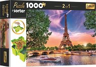 Jigsaw Trefl Puzzle with sorter 2in1 Eiffel Tower, Paris 1000 pieces - Puzzle