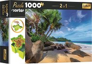 Trefl Puzzle with sorter 2in1 Exotic beach 1000 pieces - Jigsaw