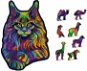 Wooden City Wooden Puzzle Rainbow Wild Cat 140 pieces Eco - Jigsaw