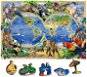 Wooden city Dřevěné puzzle Mapa Království zvířat 2v1, 75 dílků eko - Puzzle