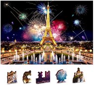 Wooden city Wooden puzzle Night Paris 2in1, 75 pieces eco - Jigsaw