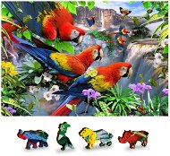 Wooden city Wooden puzzle Parrot Island 2in1, 75 pieces eco - Jigsaw