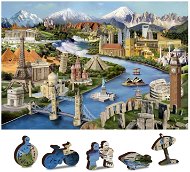 Wooden city Wooden puzzle World Monuments 2in1, 75 pieces eco - Jigsaw