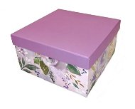 Darčeková škatuľka Purple flower veľkosť L - Darčeková krabička