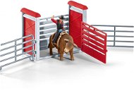 Schleich Cowboy on a bull in a corral 41419 - Figure and Accessory Set
