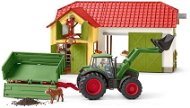 Schleich - Traktor s vlečkou 42379 - Set figúrok a príslušenstva